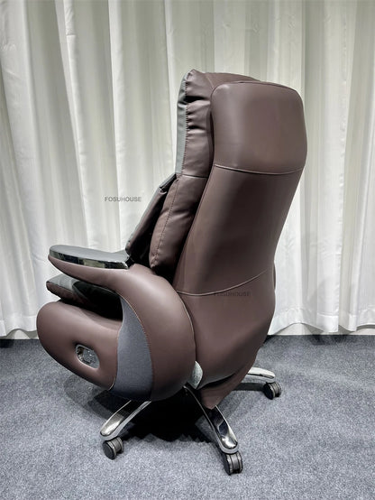 Electric Smart Office Chairs European Reclining Computer Chair Home Gaming Armchair Modern Office Furniture High-end Boss Chair