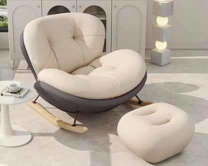 Snail Rocking Chair Large Living Room Chairs Lounge Rocking Nordic Chairs Luxury Modern Throne Ergonomic Sofa Home Furniture