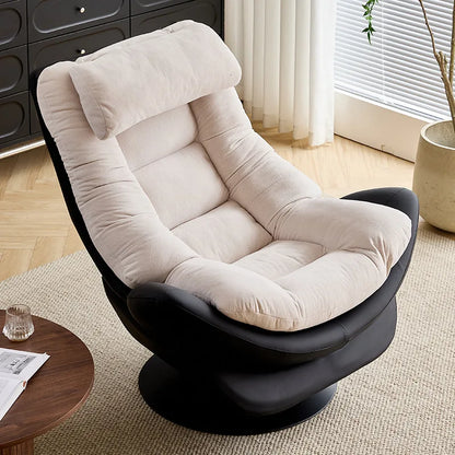 Light luxury single sofa chair rotatable designer casual lazy sofa Nordic living room balcony reclining single r &