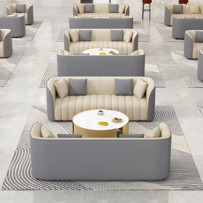 Custom. Hotel Lobby Luxury VIP Lounge Area Business Reception Sofa Sales Office Negotiation Sofa Set