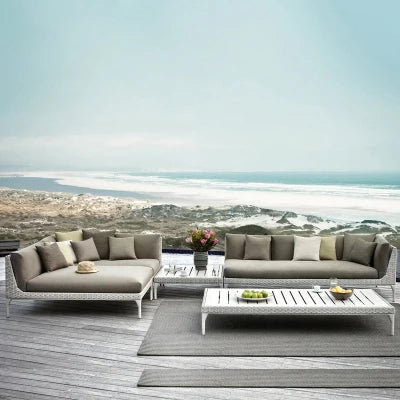 Customizable outdoor garden imitation rattan sofa furniture combination