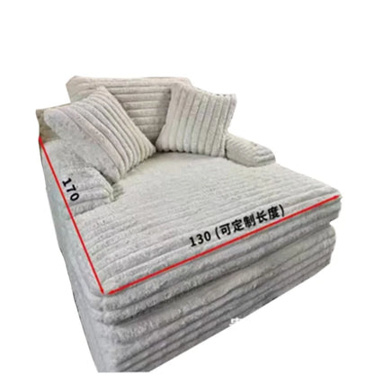 Modern Vacuum Compressed Sofa Plush Corduroy Sectional Sofa Living Room Bedroom Recliner Lazy Combination Sofa Bed Furniture