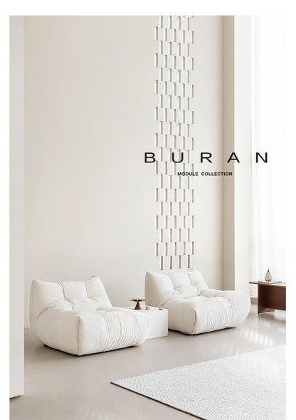 Nordic Cream Style Living Room Sofa White Square Combination Creative Design Lazy Couch Comfort Home Furniture Lounge Chair FYLS