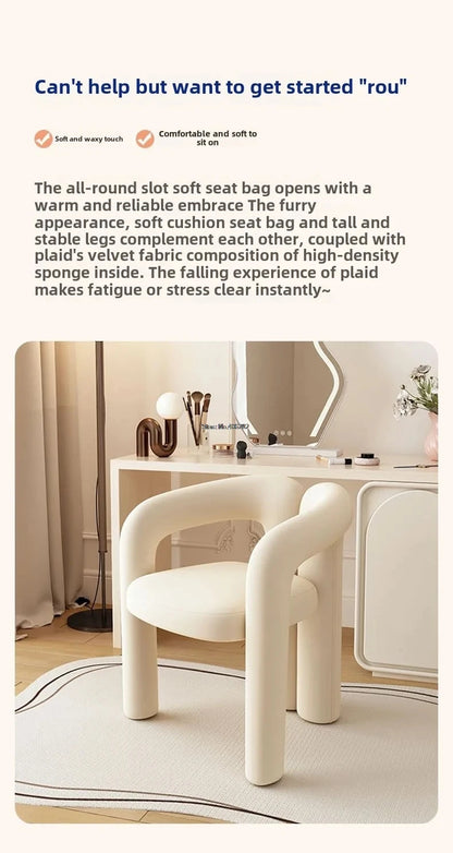 Richome Stool Dressing Chair Makeup Simplicity Modern Bedroom Home Use Light Luxury Dressing Table Simplicity Living Room Sofas