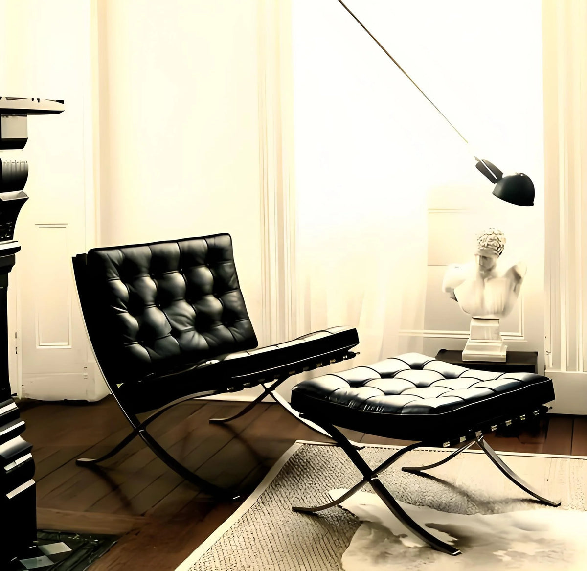 Barcelona Single Sofa Designer Lazy Sofa High-end Italian Living Room Sofa Chair Nordic Light Luxury Leisure Chair