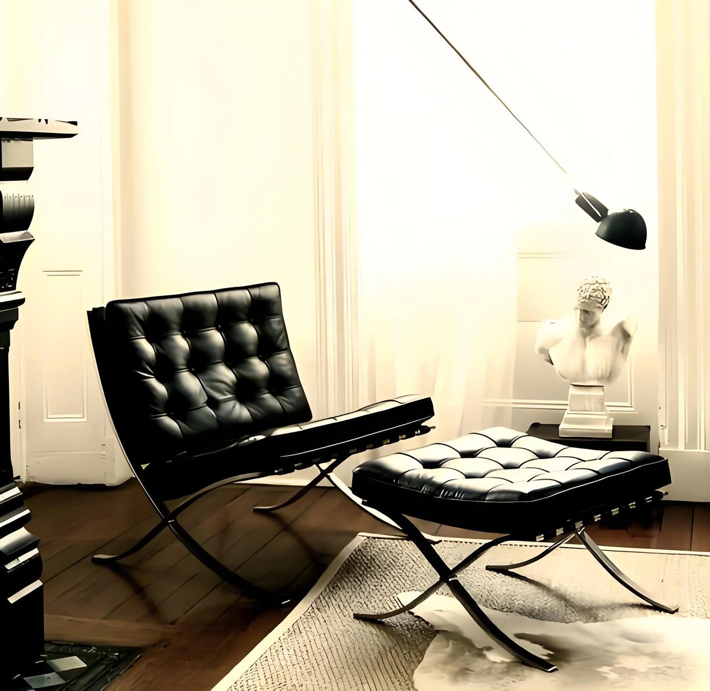 Barcelona Single Sofa Designer Lazy Sofa High-end Italian Living Room Sofa Chair Nordic Light Luxury Leisure Chair