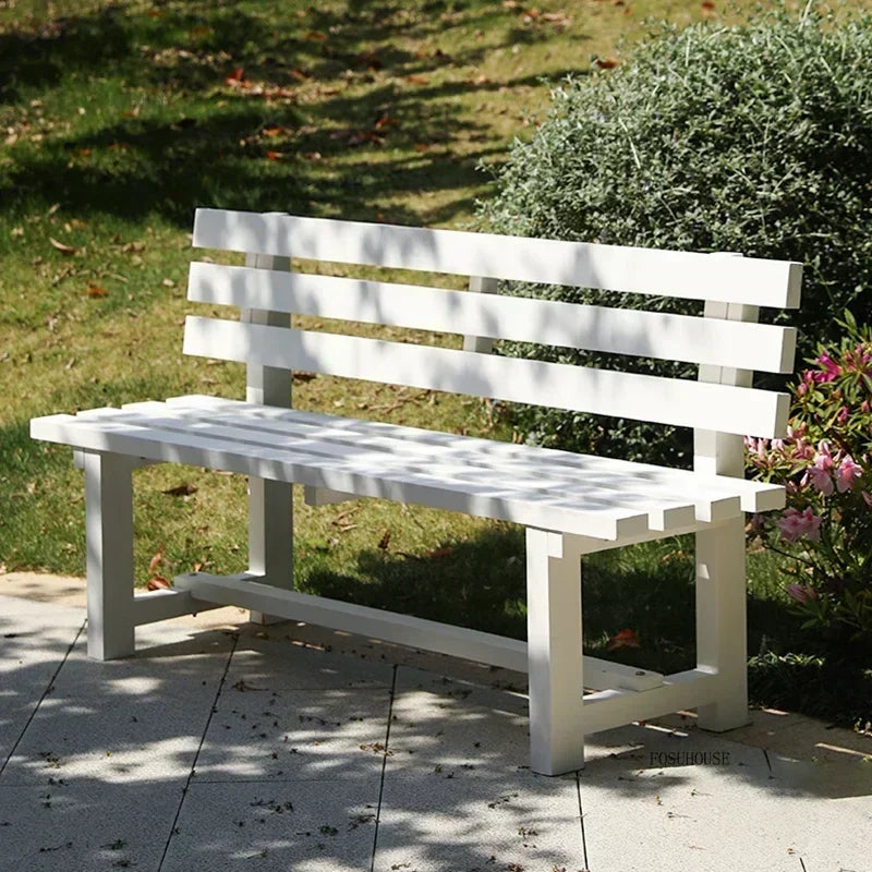 Chaises de jardin d'extérieur en bois antiseptique, banc de cour, villa, chaises de loisirs avec dossier, mobilier d'extérieur, balcon de maison, chaises longues Y