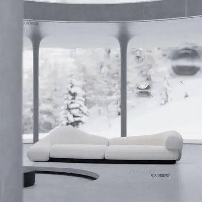 Velvet Nordic Special-shaped Living Room Sofas Italian Fabric Sofas Creative Cloud Curved Sofas Living Room Furniture  v