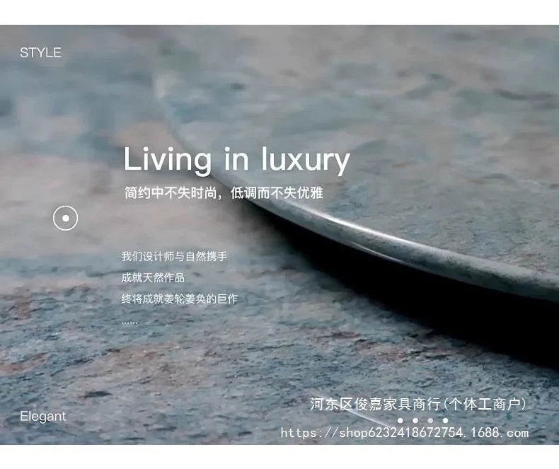 Light luxury modern coffee table microcrystalline stone high-end home high-end new living room villa marble lengthening