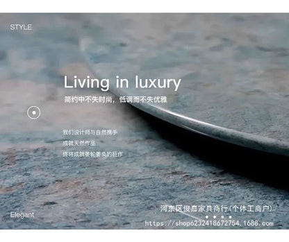 Light luxury modern coffee table microcrystalline stone high-end home high-end new living room villa marble lengthening