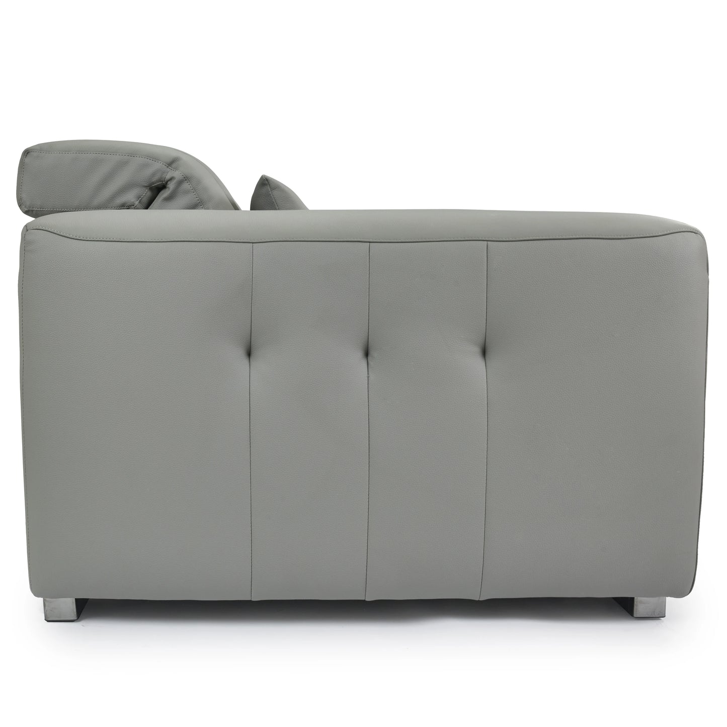 Dark Grey Genuine Leather Sectional Couches Luxury Electric Reclining Living Room Sofa