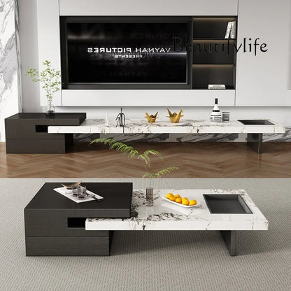 SS Italian Unique Coffee Table Luxury Nordic Living Room Modern Side Table Minimalist Center Writing Mesa Auxiliar Home Furnitur