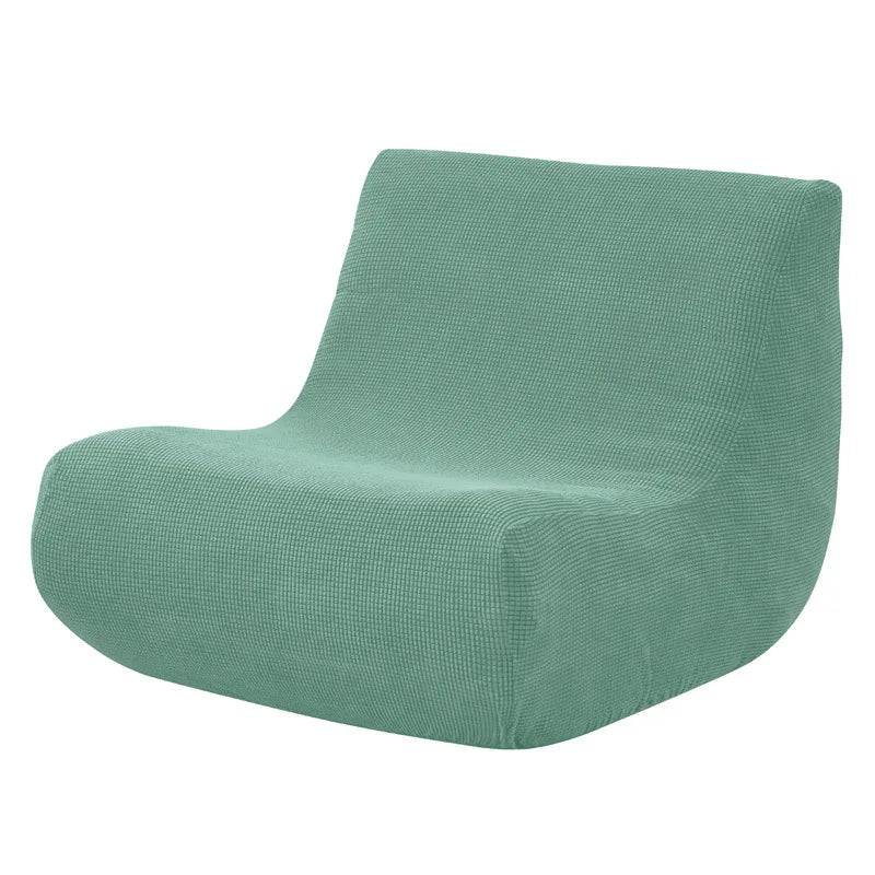 1pc Stretch Lazy Armless Sofa Cover Jacquard Armless Single Sofa Chair Protector for Fireside Chair Adult Bean Bag Chairs Covers