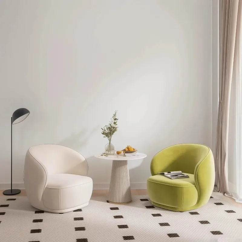 Nordic Chaise Lounge Modern Simple Single Sofa Living Room Small Apartment Beauty Salon Rest Reception Negotiation Leisure Chair