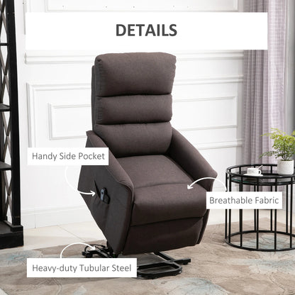 power lift chair recliner with remote for elderly heavy duty 264lb capacity infinite position up to 140 degree recline linen