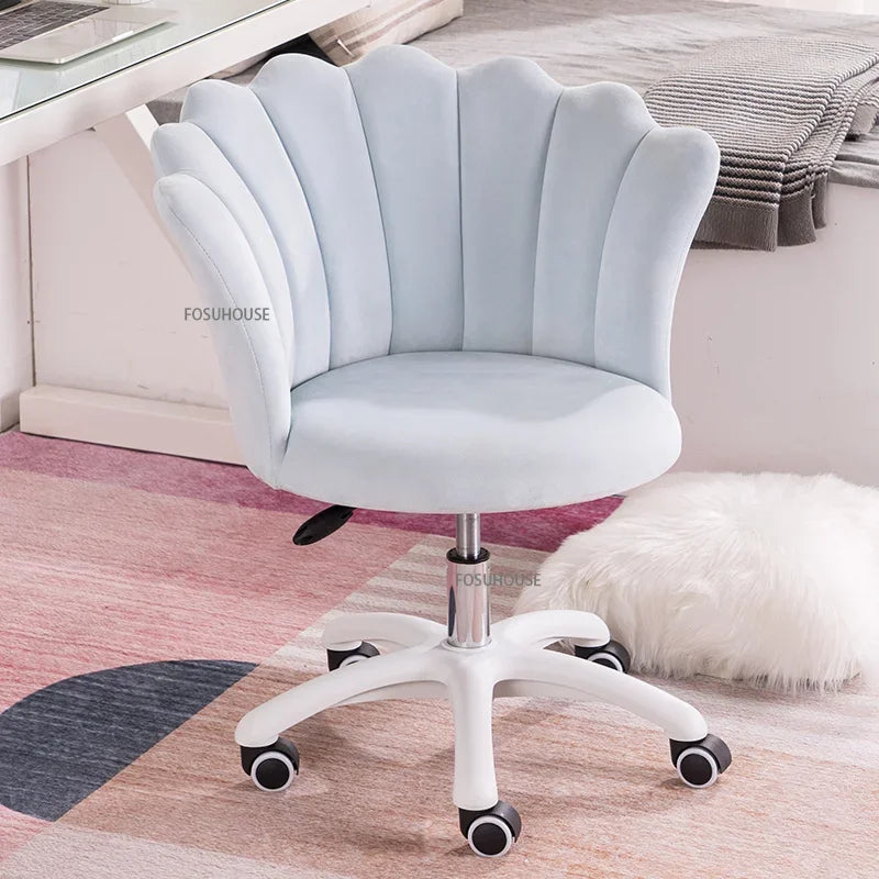 Nordic simple Bedroom Computer Chairs Home Backrest Chair Bedroom Swivel Chairs Dormitory Comfortable Sedentary Gaming Chair Z