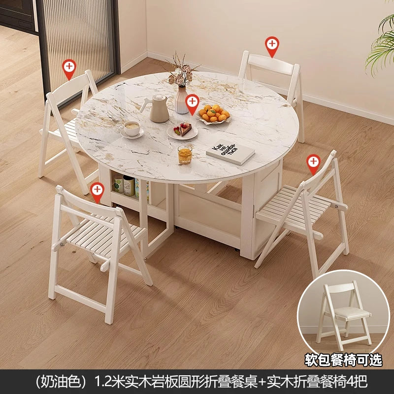 Waterproof Chair Dining Table Breakfast Modern Chair Side Dining Table Space Savers Round Set Sala Da Pranzo Home Furnitures