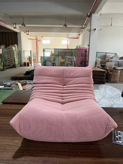 Caterpillar sofa togo modern living room balcony lounge lazy sofa available white lamb wool sofa