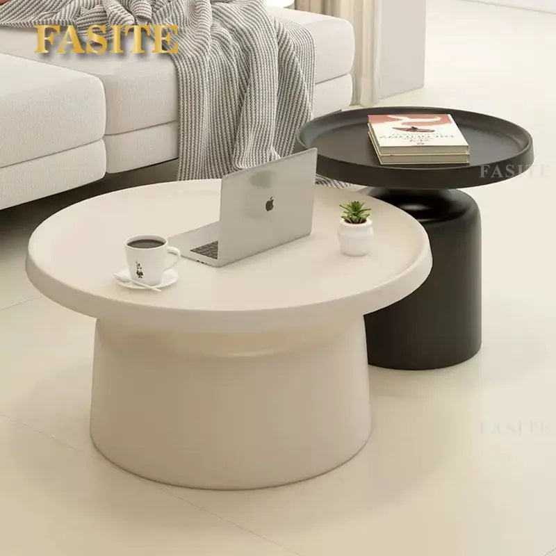 Nordic creative wrought iron coffee table combination small apartment living room modern simple household round