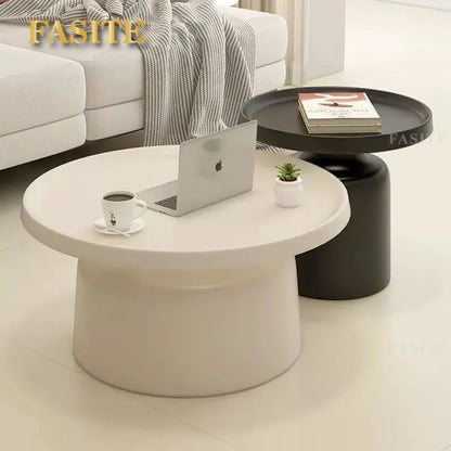 Nordic creative wrought iron coffee table combination small apartment living room modern simple household round