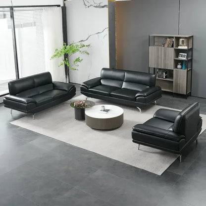 Modern simple office business combination sofa, reception sofa, office leather sofa, office tea sofa