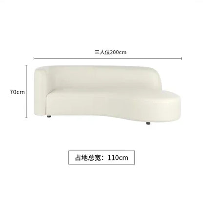 Christmas Nordic Style Sofa 3 Seater Foam Sponge Floor Module Couch Sectional Reading Curved Canape Salon Living Room Furniture