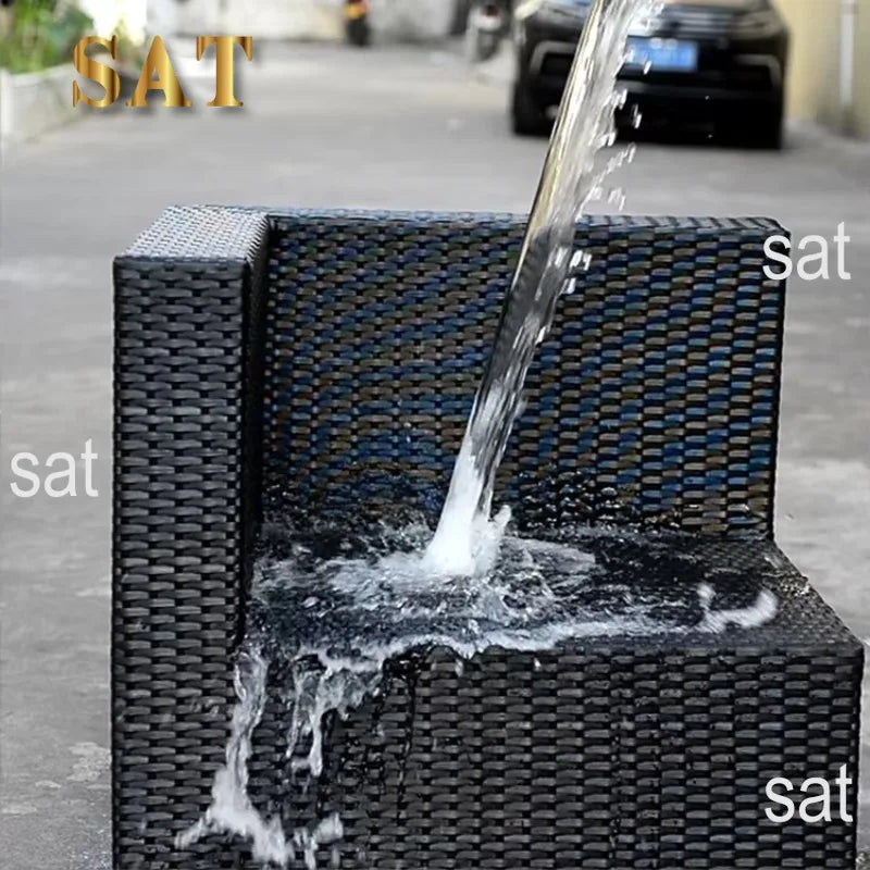 Modern Outdoor Wicker Patio Set Aluminum Furniture Rattan Sofa Bistro Garden Couch