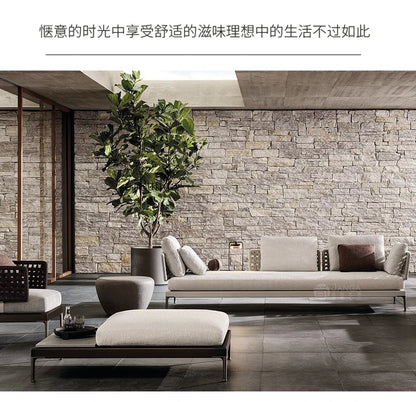 Y  Outdoor Sofa Courtyard Waterproof Vine Weaving Villa Garden Outdoor Leisure Terrace Sofa Vine Weaving Furniture