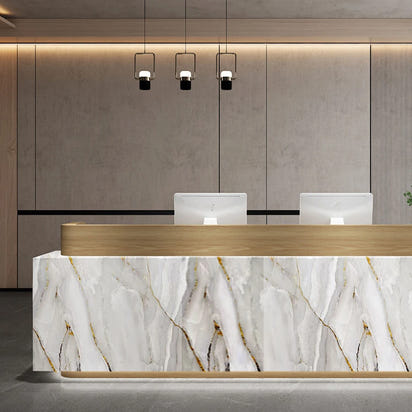 1 roll of marble self-adhesive wallpaper PET waterproof, flame-retardant, oil proof sticker background wall decorative wallpaper