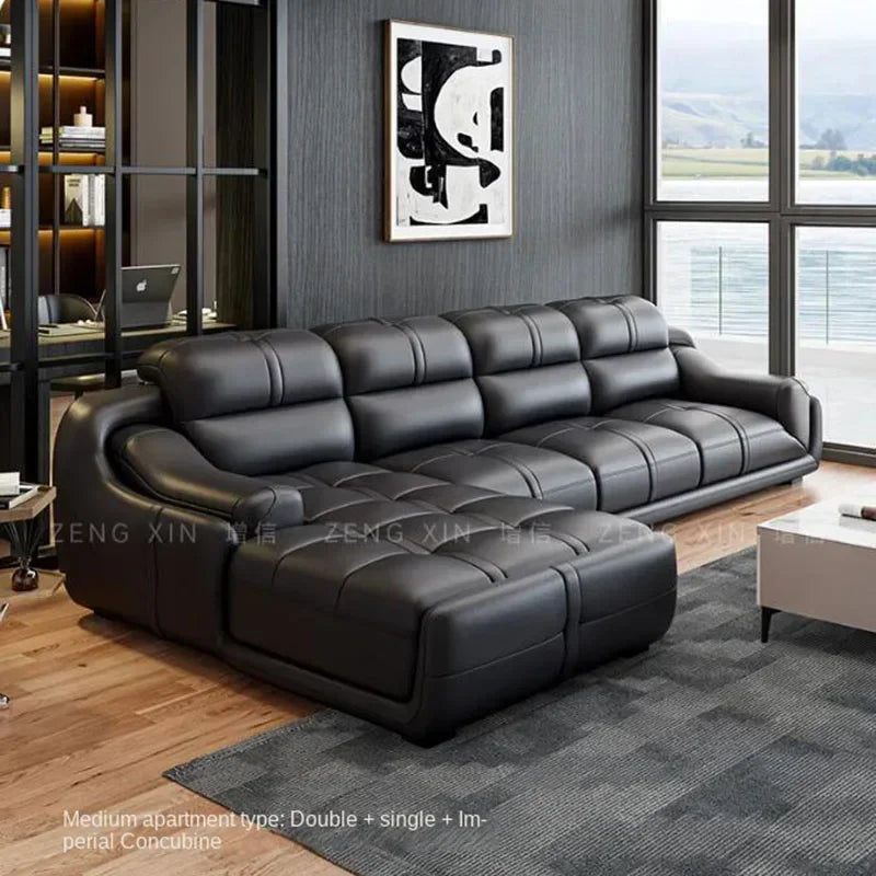 Apartment Design Large Sofas Brown Wood Armrest Designer Modern Nordic Sofas Full Set Luxury Bedroom Muebles Trendy Furniture