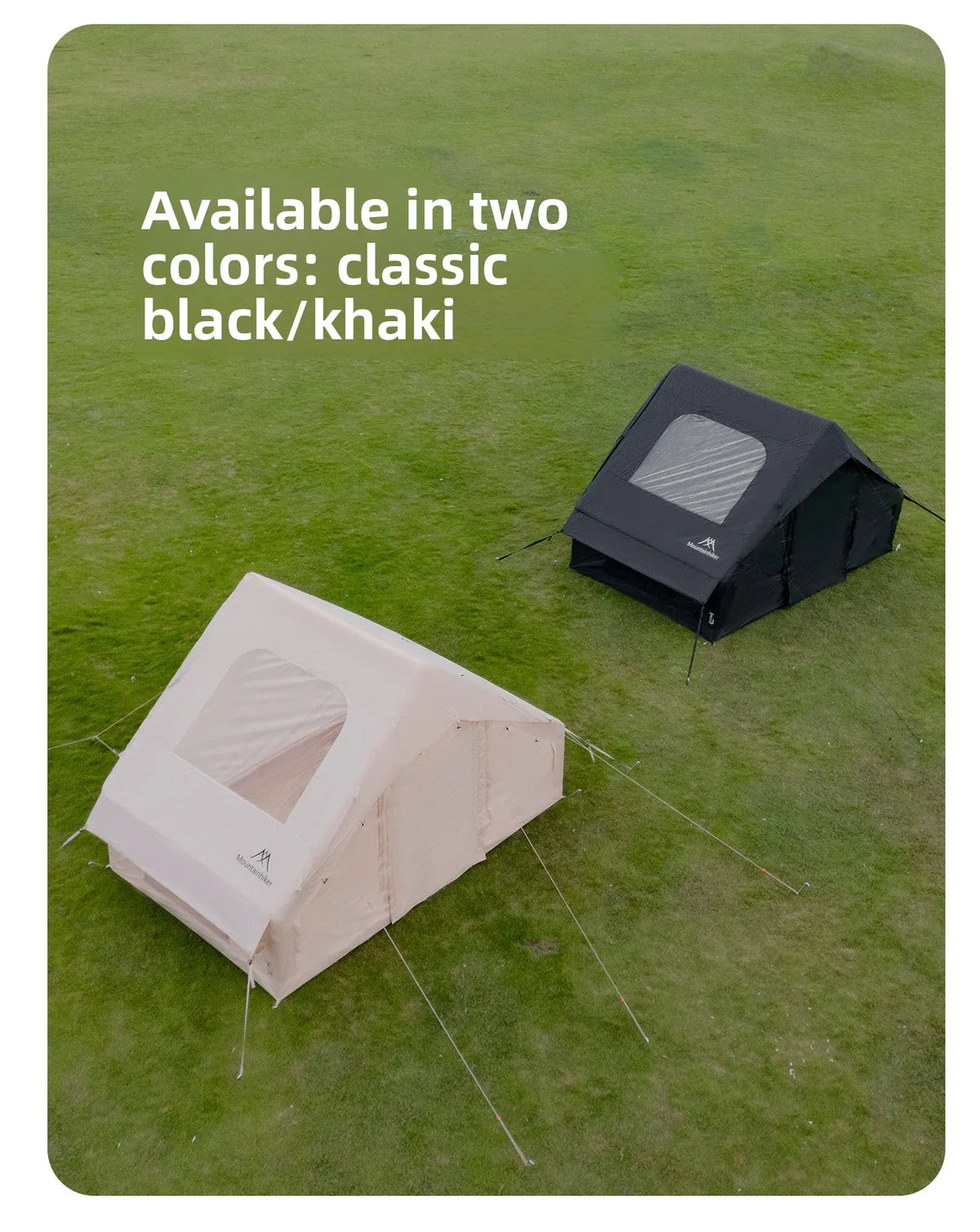 The Mountainhiker Inflatable Tent,equipped with Storage Bags and An Air Pump, Is Ideal for Outdoor Hiking Activities