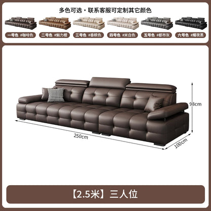 Modern Leather Living Room Sofas Couch Lazy Nordic Luxury Minimalist Living Room Sofas Lounge Designer Muebles Home Furniture
