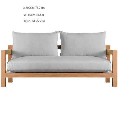 Hotselling All Weather Patio Garden Furniture Hotel Pool Sofa Set Outdoor teak Wood Sofa