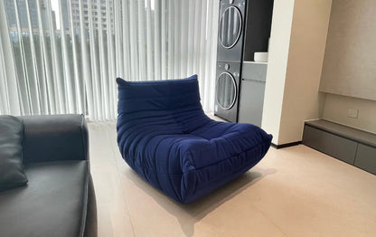 Lazy sofa, togo caterpillar sofa, light luxury, simple Internet celebrity creative chair, suede freehand space recliner