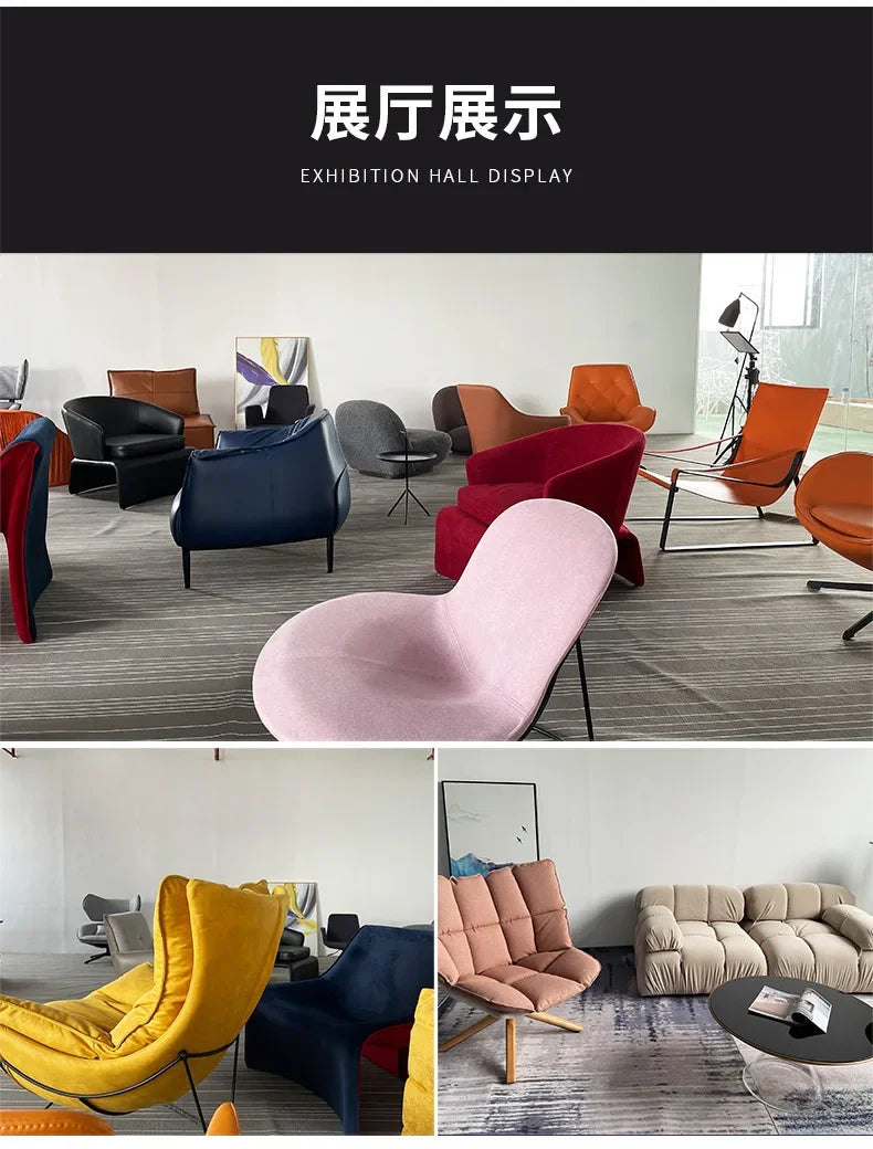 Convertible Folding Fabric Sofa Chair Bed with Reclining Backrest