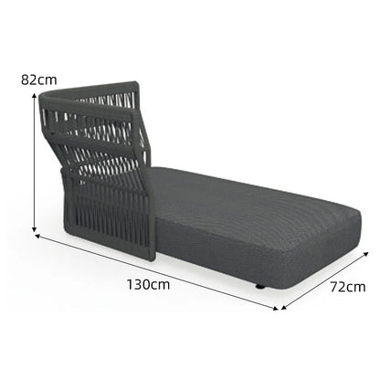Outdoor rattan sofa combination outdoor open-air waterproof sunscreen rattan tables and chairs villa home leisure garden