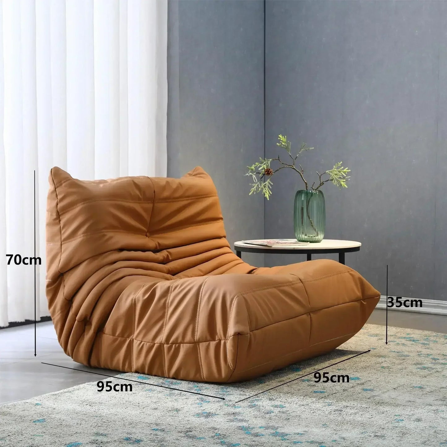 Living Room Can Sleep or Lie on Balcony Bedroom Single Sofa Internet Famous Leisure Chairs Recliner Caterpillar Lazy Sofa