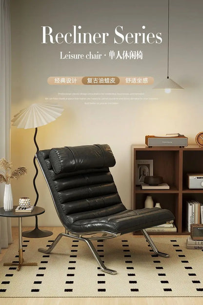 MOMO Sofa Chair Minimalist Light Luxury Senior Sense Of Living Room Antique Style Designer Sofa Chair Lazy Leisure Lounge Chair