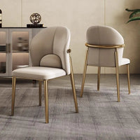 Italian Dining Chair Home Nordic Backrest Chair High-end Restaurant Stool Hotel Modern Simple Light Luxury Stainless Steel Chair