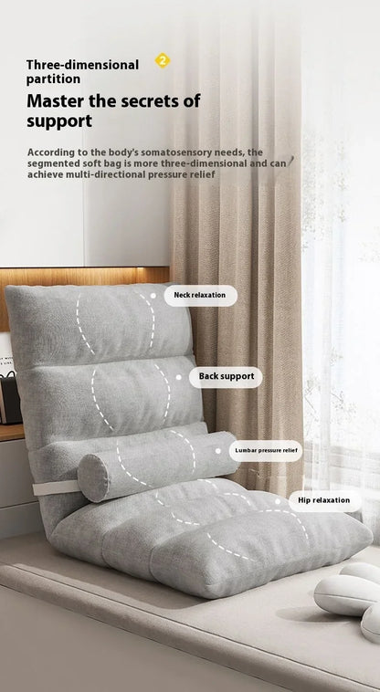 Folding Backrest Chair, Lazy Sofa, Bedroom, Dormitory, Single Seat Cushion, Bed Backrest, Bay Window, Balcony Tatami