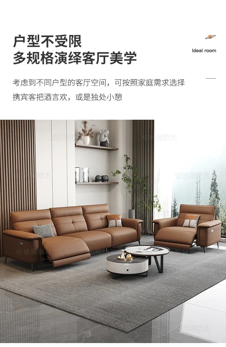 Vintage European Reclining Sofa Leather Office Designer Italiano Couch Adjustable Height Adults Sofa Inflavel Indoor Furniture