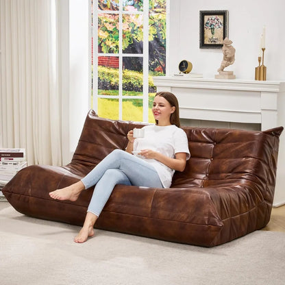 Bean Bag Chair Giant Bean Bag Sofa 3 Seater Bean Bag Chairs for Adults, Loveseat Floor Chair