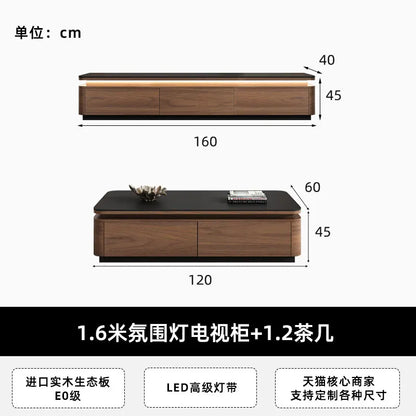 Storage Retro Design Tv Stand Coffee Table Lights Minimalist Floor Tv Stands Home Universal Mueble Para Televisor Furniture