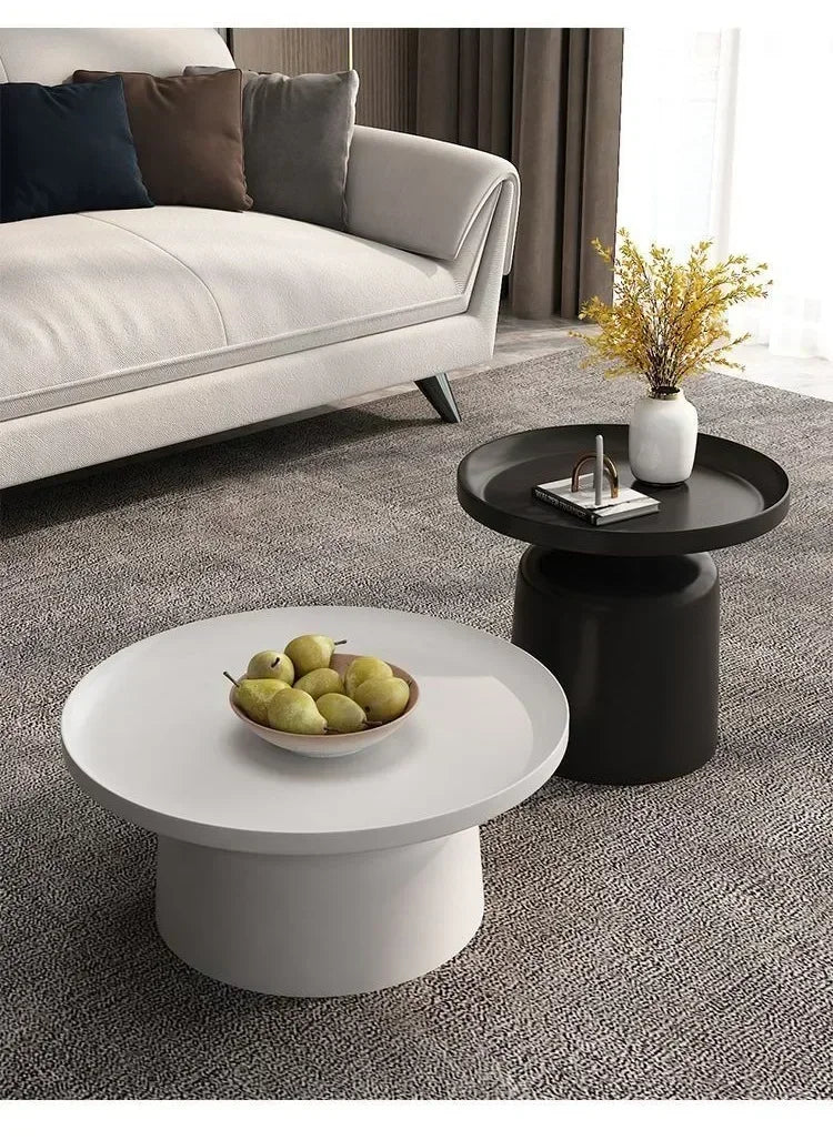Circular Coffee Tables Nordic Living Room Center Table Modern Side Tea Table Portable Simple Bedroom Nightstand Home Furniture