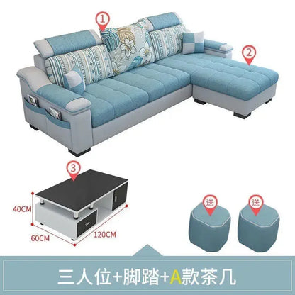 Living room, simple, modern, rental room, three people, removable and washable, small apartment, Nordic