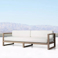 Garden sofa, teak furniture balcony, outdoor leisure chair, all solid wood sofa combination