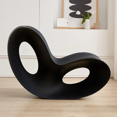 Creative butterfly shaped living room rocking chair, home leisure single lazy chair, modern simple plastic lounge chair GN772LA