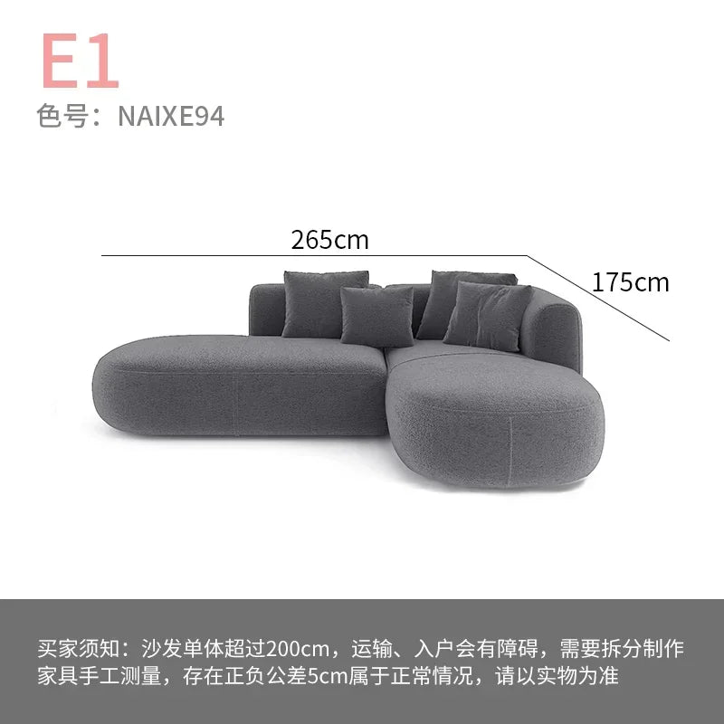 Minimalist modern white sofa
