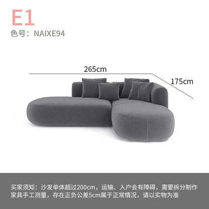Minimalist modern white sofa