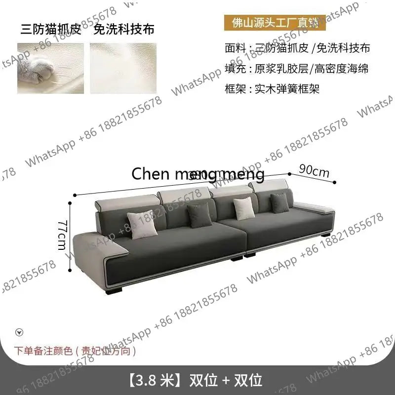 a55 Luxury Sectional Sofas Chaise Longue Bed Italian Modern Sofa Living Room Armchair Muebles Para El Hogar Home Furniture
